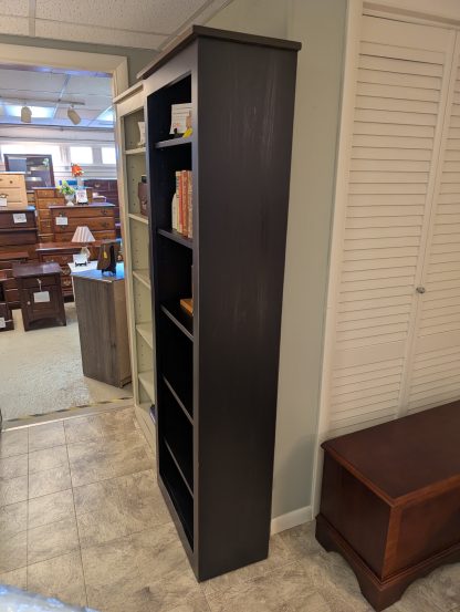 Narrow Black Bookcase - Image 2