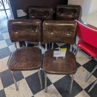 4 Retro Brown Chairs