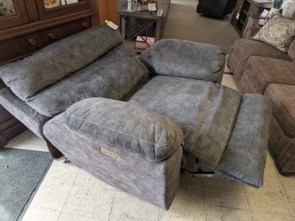 Gray Chair & Half Recliner - Image 2