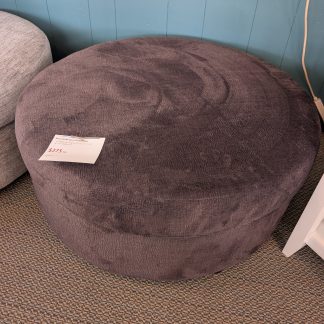 Round Brown Ottoman