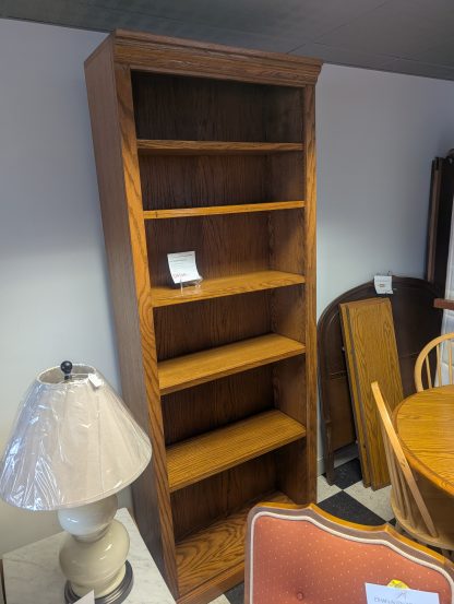 Tall Wooden Bookcase - Image 2