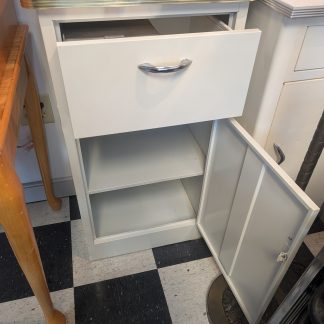White Metal Utility Cabinet