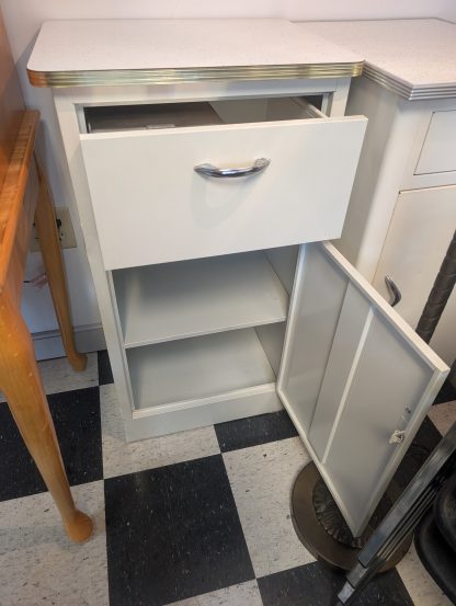 White Metal Utility Cabinet