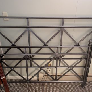Gray Metal Queen Bed