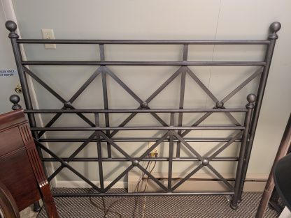 Gray Metal Queen Bed