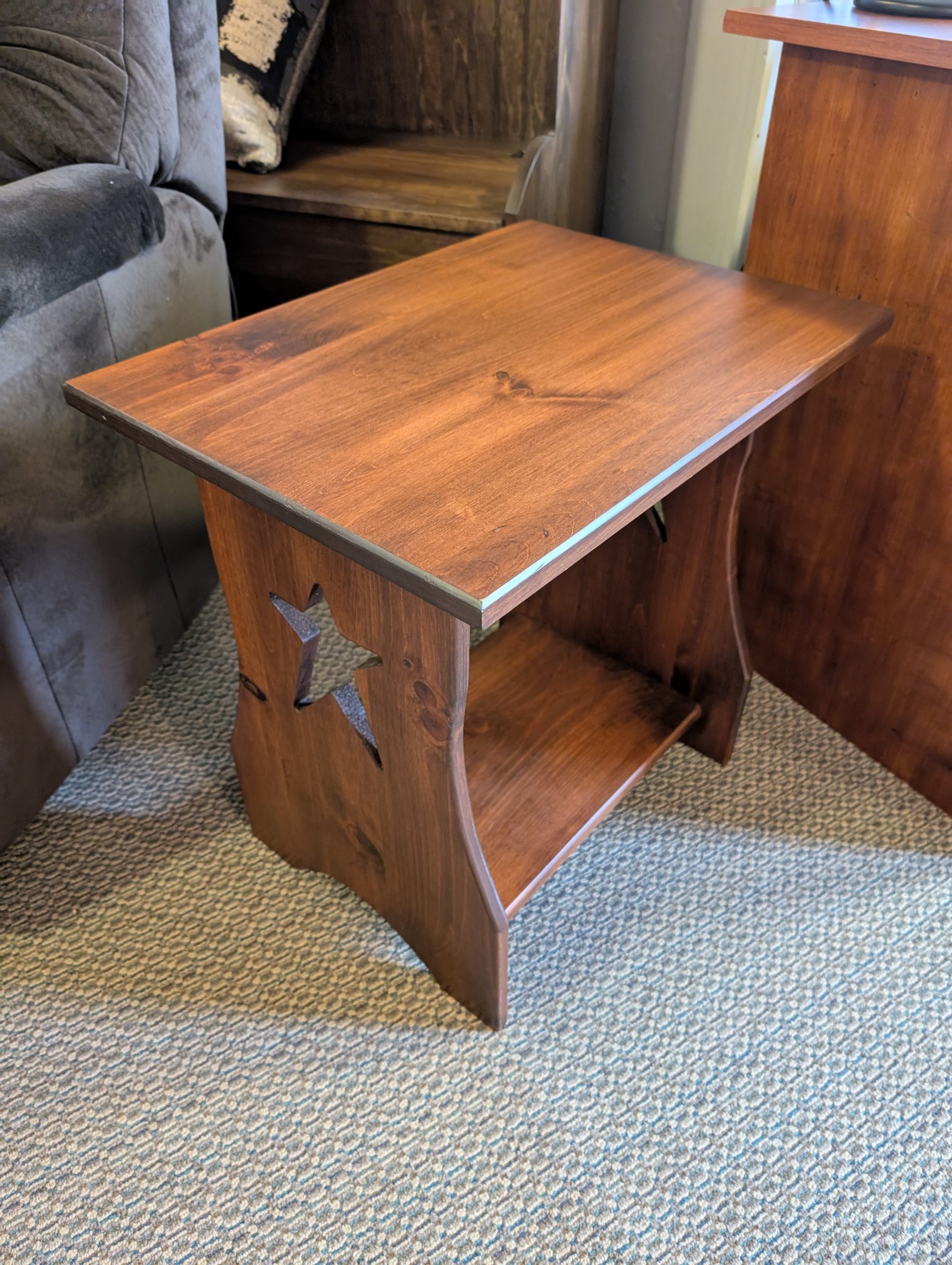 Harvest Brown Star End Table