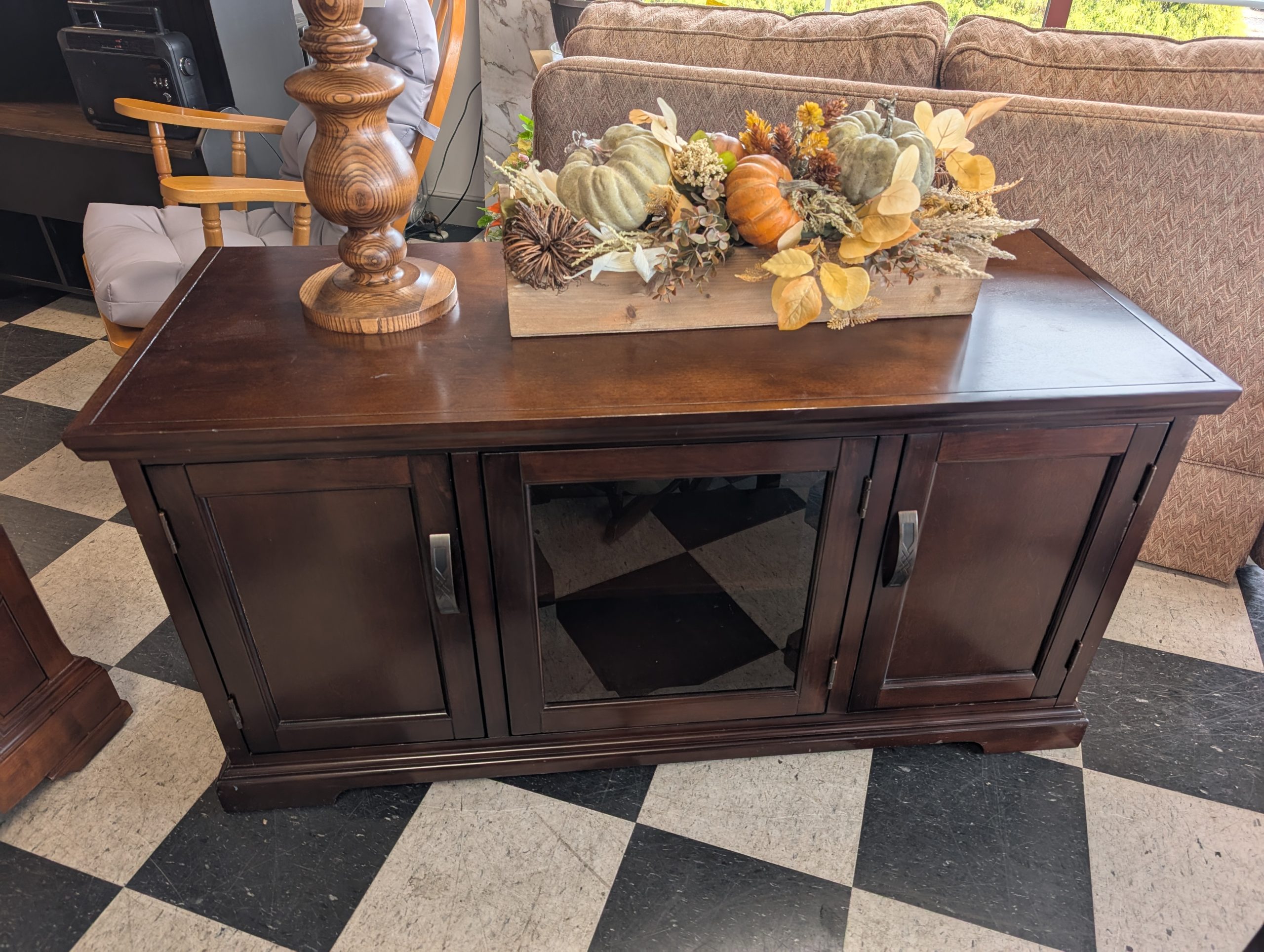 Cherry Finish TV Stand