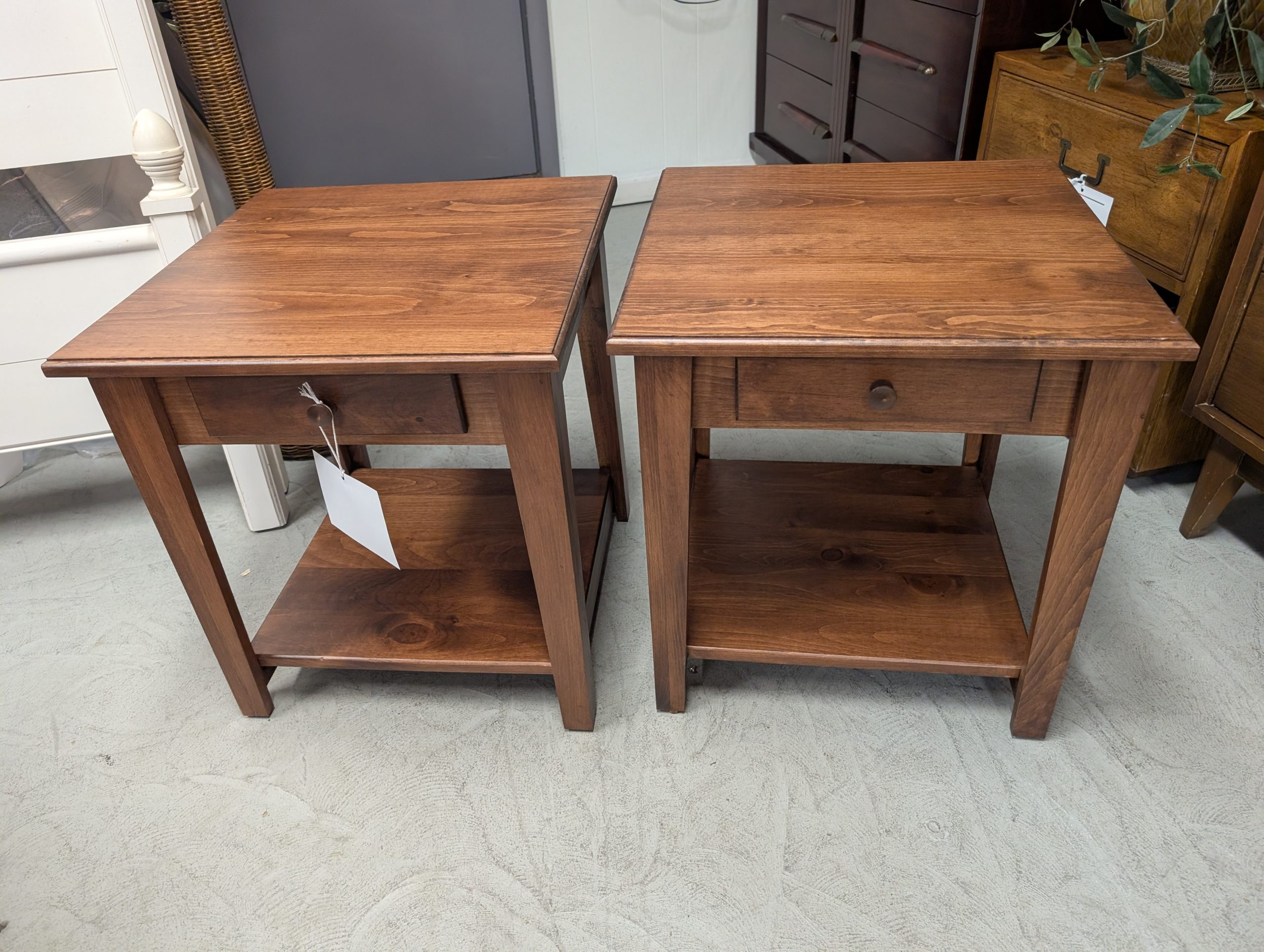 Brown End Table Set