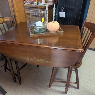 Cherry Hitchcock Drop Leaf Table Set