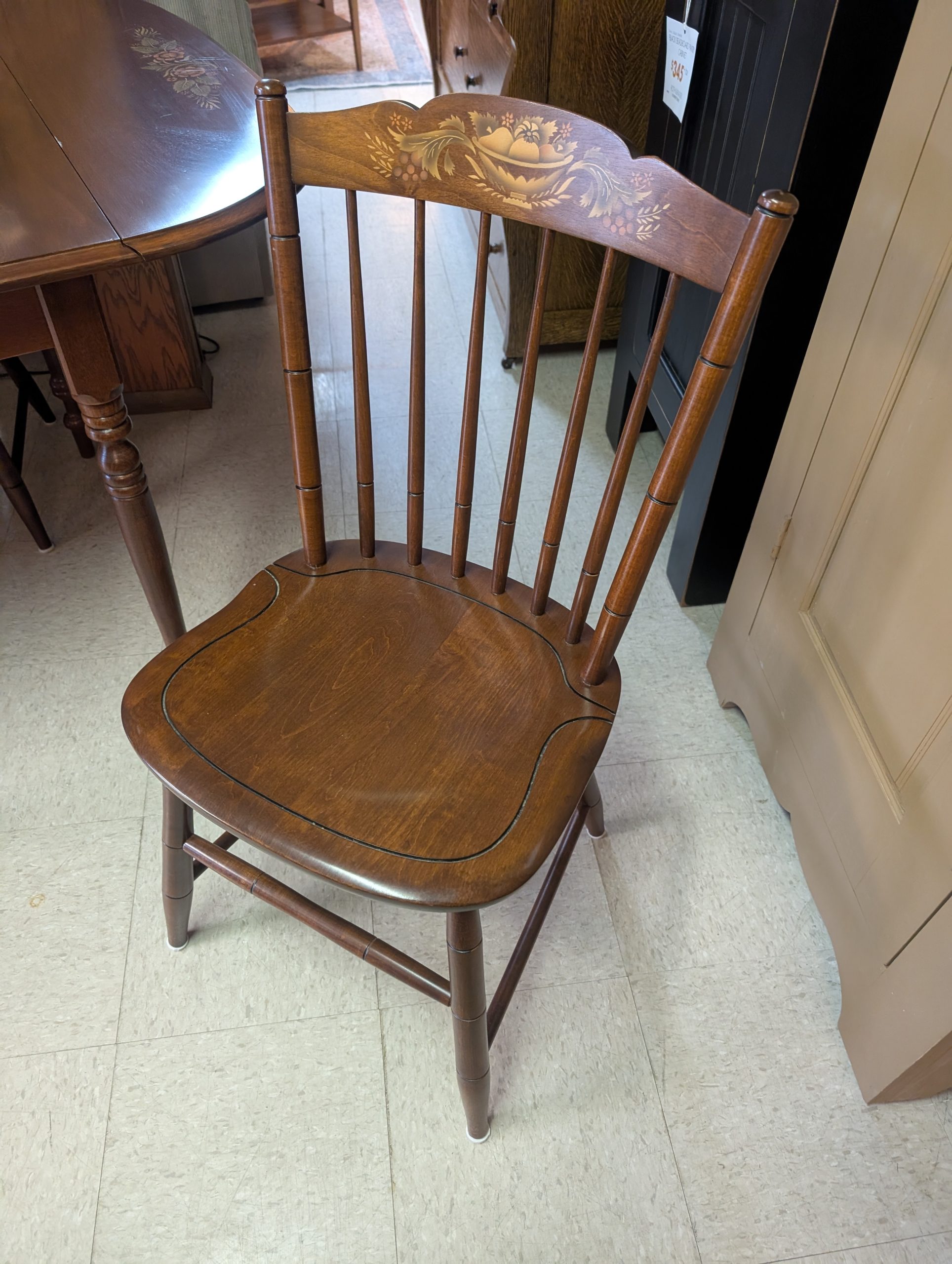 Cherry Hitchcock Drop Leaf Table Set - Image 3