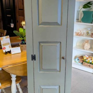 Painted Green Pantry Cabinet