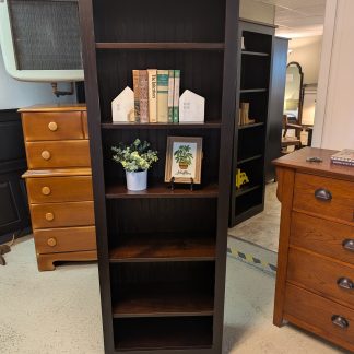 Tobacco Stain Narrow Bookcase