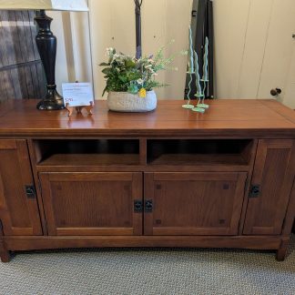 Oak Veneer TV Stand