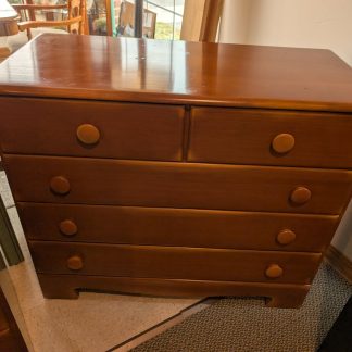 Hardwood Maple Dresser & Mirror Set