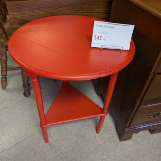 Orange End Table