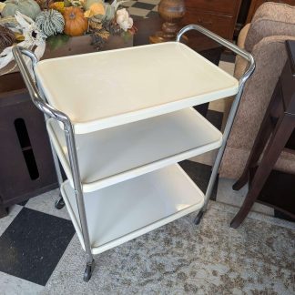 Cream Color Metal Cart