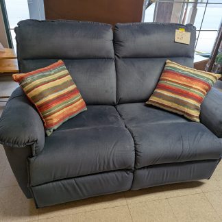 Blue LAZBOY Reclining Loveseat