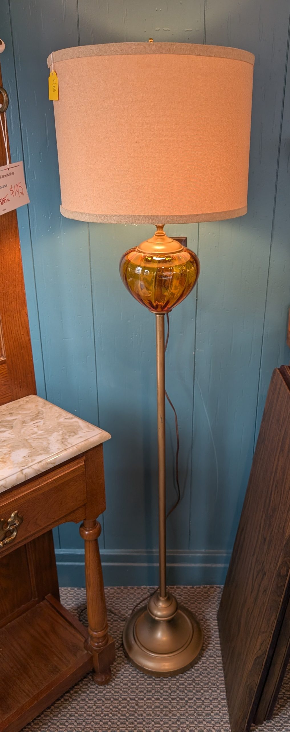 Amber Floor Lamp