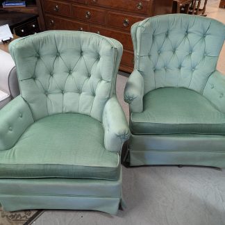 Mint Green Swivel Chair Set
