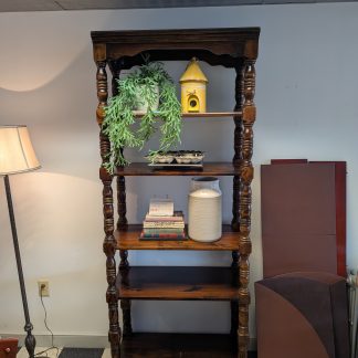 Dark Pine Open Shelf