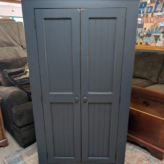 Navy Blue Pantry Cabinet