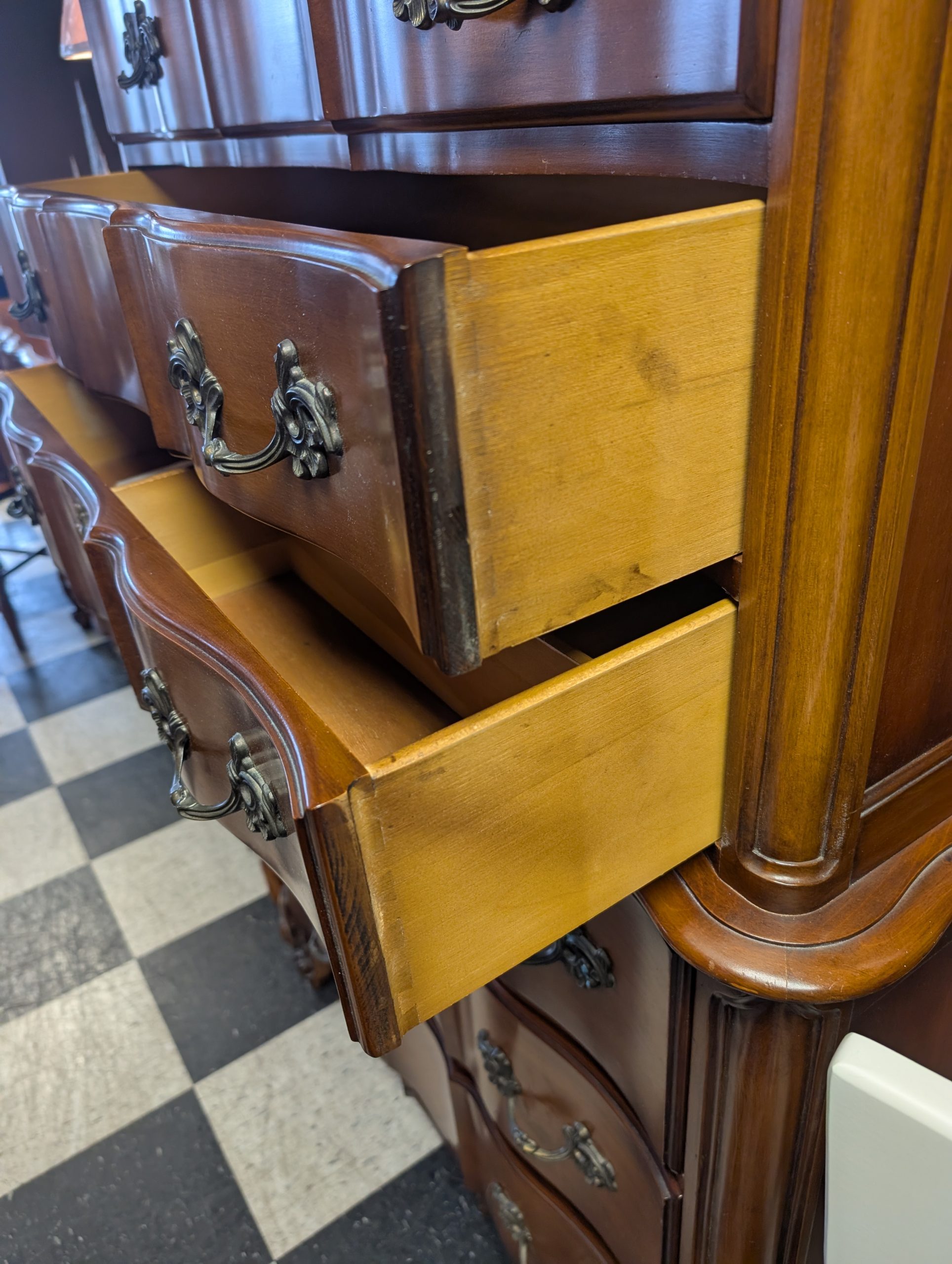 Solid Cherry French Provincial Bedroom Set - Image 6