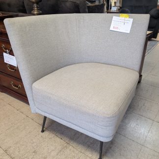 Corner Gray MCM Style Chair