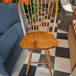 Single Oak Bar Stool