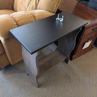 Gray & Black Narrow End Table