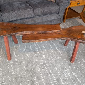 Tiered Live Edge Accent Table