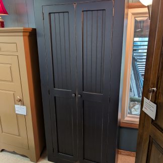 Black 2 Door Pantry Cabinet