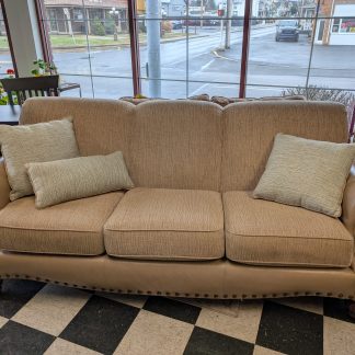 Tight Back Tan Sofa by England