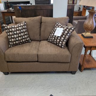 Chocolate Brown Loveseat