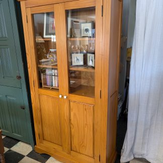 Wooden Cabinet with Glass Doors