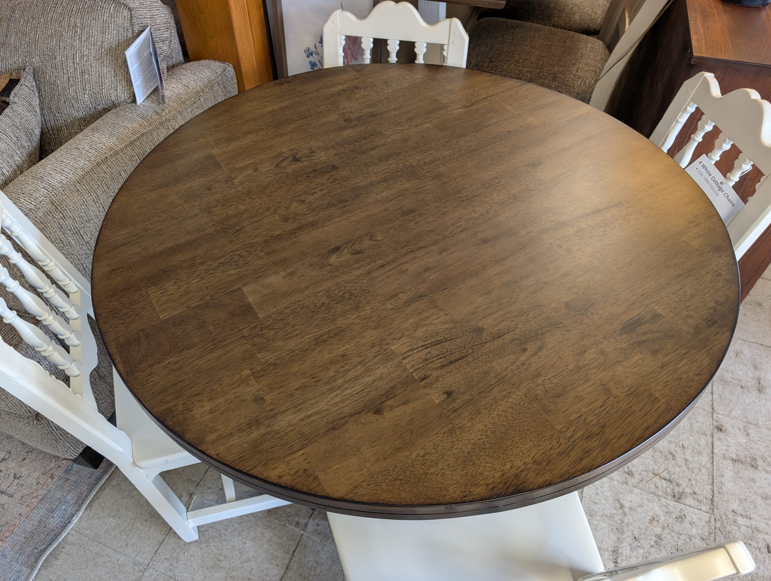 Round Table with 4 Coordinating Chairs - Image 2