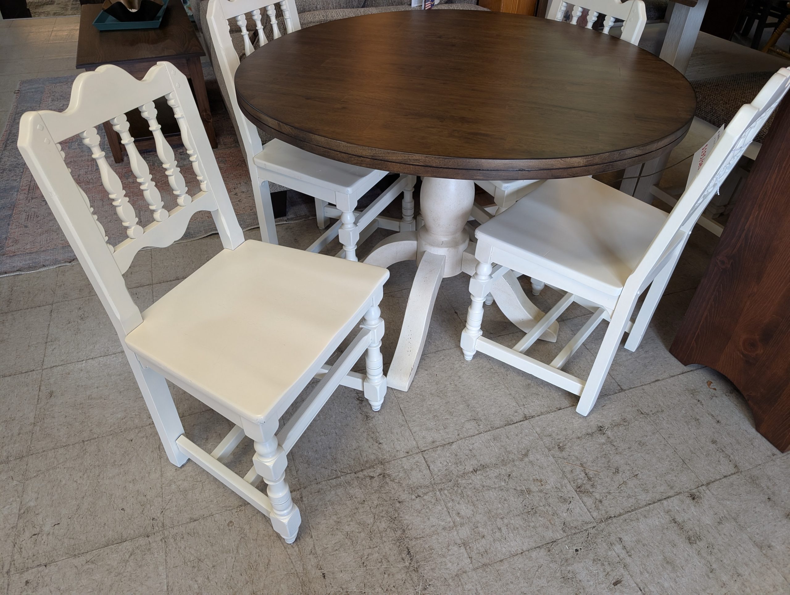 Round Table with 4 Coordinating Chairs - Image 3