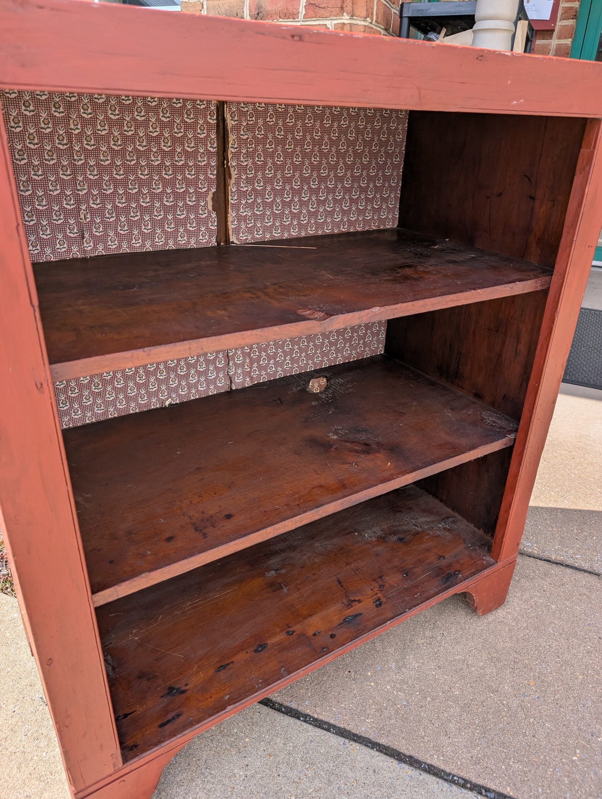 Primitive Red Shelf - Image 3