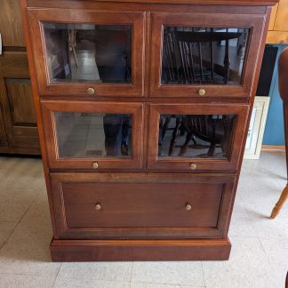 Cherry Finish Storage Cabinet