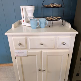 White Coffee Bar Cabinet