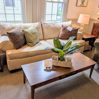 Tan 2 Seat Sofa
