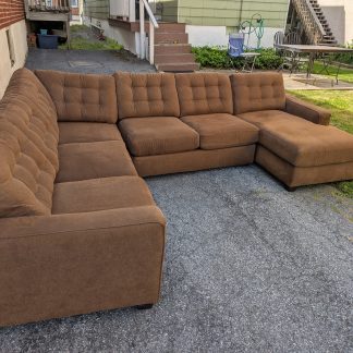 Brown U-Shaped Sectional