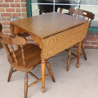Laminate Top Drop Leaf Table Set