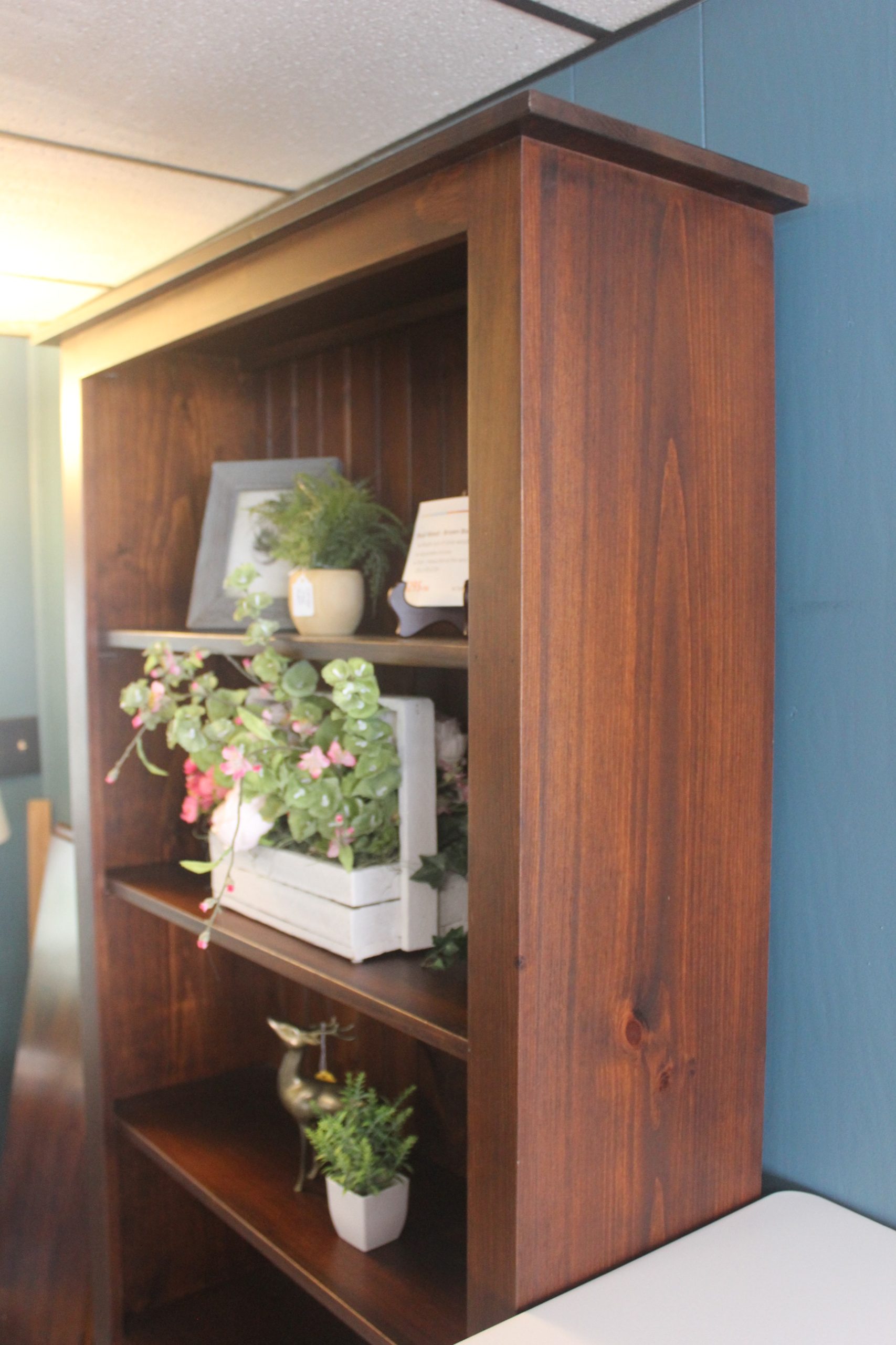 Walnut Brown Bookcase - Image 2