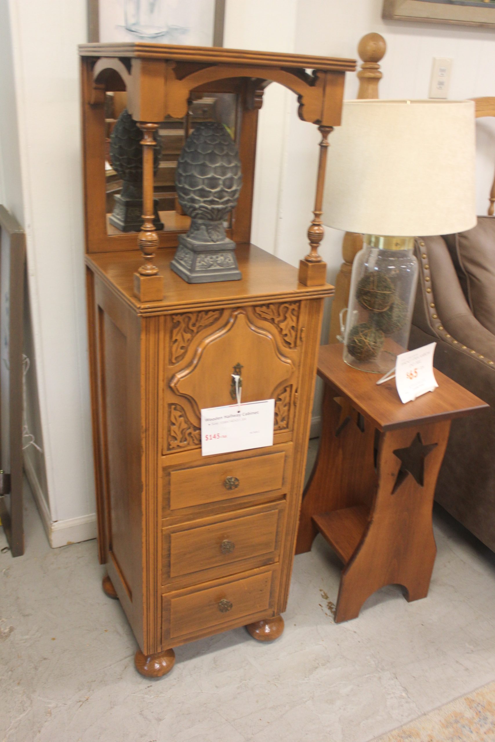 Wooden Hallway Cabinet
