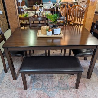 Table and Chair Set with Bench