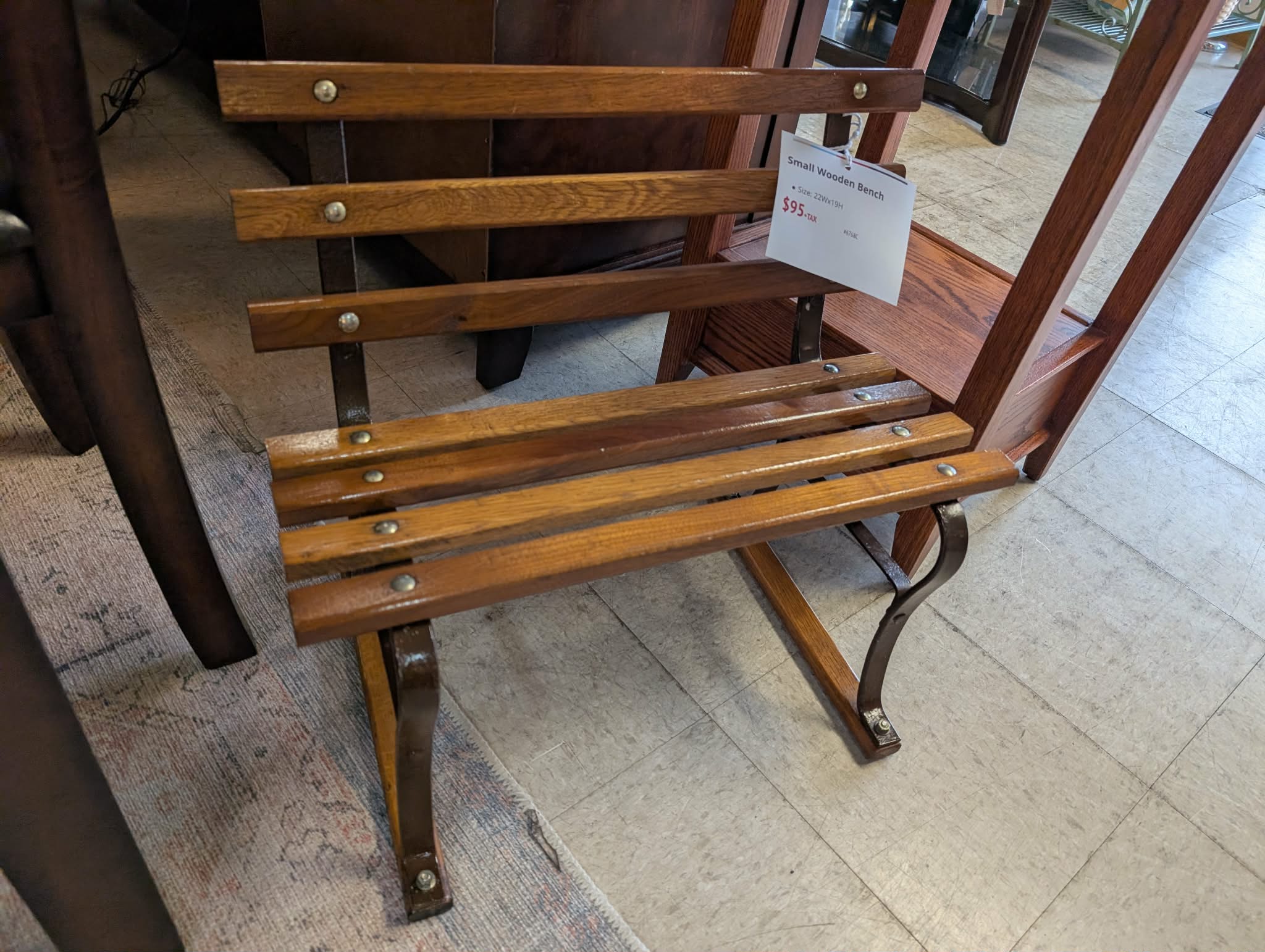 Small Wooden Bench