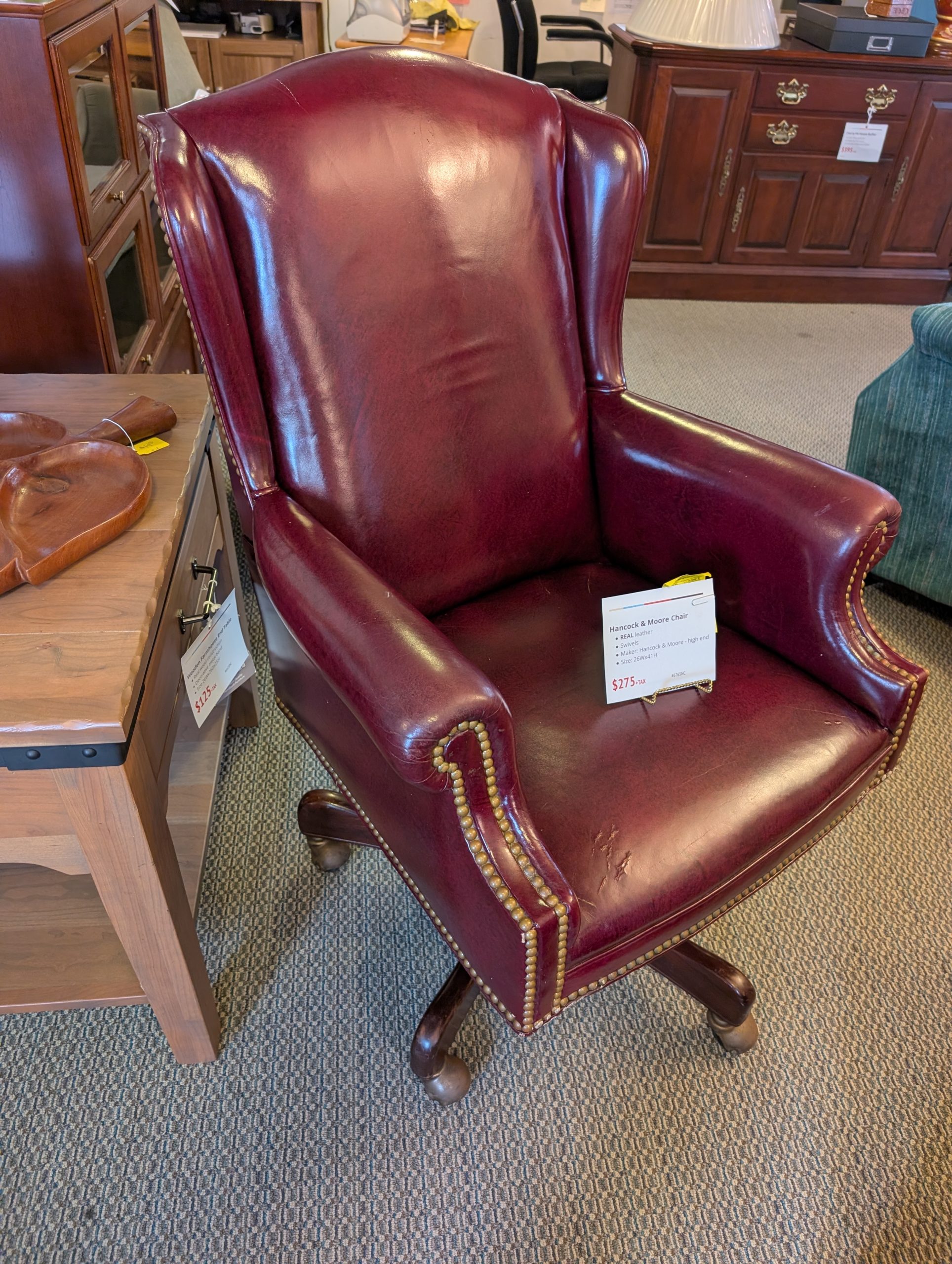 Hancock & Moore Leather Chair