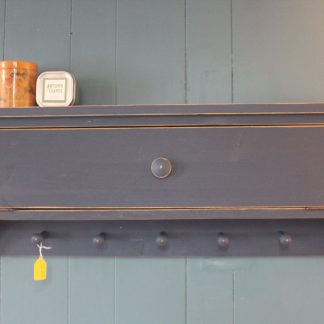 Navy Blue Wall Shelf