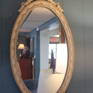 Oval Silver Mirror