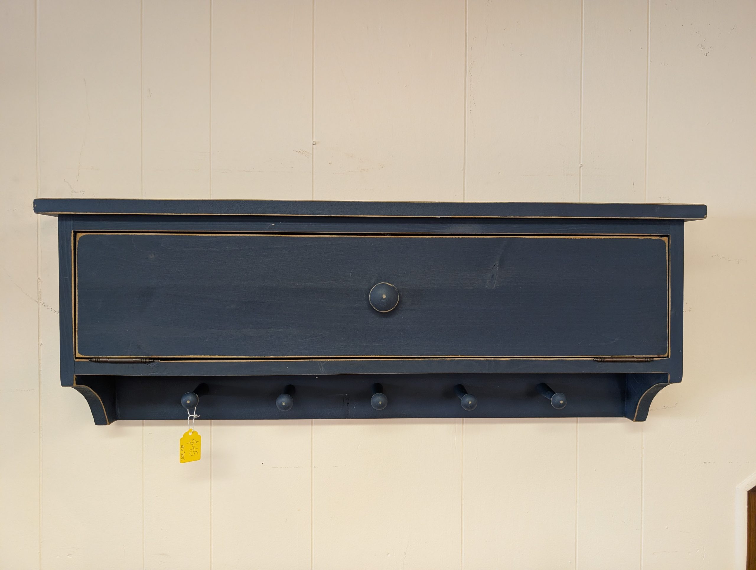 Navy Blue Wall Shelf
